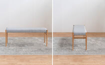 BCジャンブル01&nbsp;ベンチ&nbsp;オーク&nbsp;アネルカグレー&nbsp;1脚&nbsp;単品&nbsp;チェア&nbsp;椅子