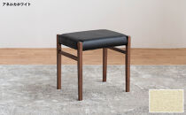 STジャンブル01&nbsp;スツール&nbsp;ウォールナット&nbsp;アネルカホワイト&nbsp;1脚&nbsp;単品&nbsp;チェア&nbsp;椅子