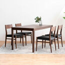 DT01&nbsp;DC01&nbsp;5点&nbsp;150&nbsp;ダイニングセット&nbsp;ビーチウォールナットブラウン&nbsp;オールマイティブラック&nbsp;テーブル&nbsp;椅子