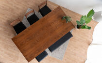 DT12&nbsp;DC01&nbsp;BC01&nbsp;ST01&nbsp;6点&nbsp;ダイニングセット&nbsp;ウォールナット&nbsp;オールマイティブラック&nbsp;テーブル&nbsp;椅子&nbsp;ベンチ&nbsp;スツール