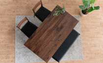 DT01&nbsp;DC01&nbsp;BC01&nbsp;4点&nbsp;ダイニングセット&nbsp;ウォールナット&nbsp;オールマイティブラック&nbsp;テーブル&nbsp;椅子&nbsp;ベンチ