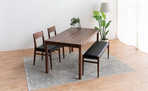 DT01&nbsp;DC01&nbsp;BC01&nbsp;4点&nbsp;ダイニングセット&nbsp;ウォールナット&nbsp;オールマイティブラック&nbsp;テーブル&nbsp;椅子&nbsp;ベンチ