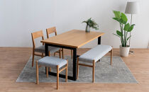 DT02&nbsp;DC01&nbsp;BC01&nbsp;ST01&nbsp;5点&nbsp;ダイニングセット&nbsp;オーク&nbsp;アネルカグレー&nbsp;テーブル&nbsp;椅子&nbsp;ベンチ&nbsp;スツール