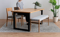 DT02&nbsp;DC01&nbsp;BC01&nbsp;4点&nbsp;ダイニングセット&nbsp;オーク&nbsp;アネルカグレー&nbsp;テーブル&nbsp;椅子&nbsp;ベンチ