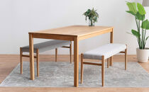 DT01&nbsp;BC01&nbsp;3点&nbsp;ダイニングセット&nbsp;オーク&nbsp;アネルカグレー&nbsp;テーブル&nbsp;ベンチ