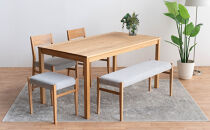 DT01&nbsp;DC01&nbsp;BC01&nbsp;ST01&nbsp;5点&nbsp;ダイニングセット&nbsp;オーク&nbsp;アネルカグレー&nbsp;テーブル&nbsp;椅子&nbsp;ベンチ&nbsp;スツール