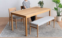 DT01&nbsp;DC01&nbsp;BC01&nbsp;4点&nbsp;ダイニングセット&nbsp;オーク&nbsp;アネルカグレー&nbsp;テーブル&nbsp;椅子&nbsp;ベンチ