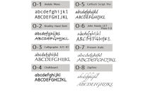 ナチュラルガラス表札（ミモザ）