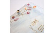 和モダンのガラス表札