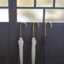 【南砺市】松井機業「城端しけ絹」しけ絹の日傘（麻炭1/9）◆受注生産 ご注文後2〜3ヶ月