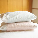 【南砺市】松井機業「城端しけ絹」髪のコンディションを整える 美髪枕カバーセット【朱鷺色（薄ピンク）× 水色】