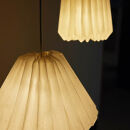 【南砺市】松井機業「城端しけ絹」しけ絹の照明　L size・フランジ（引掛シーリング取付式）