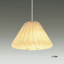 【南砺市】松井機業「城端しけ絹」しけ絹の照明　L size・フランジ（引掛シーリング取付式）