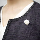 【南砺市】松井機業「城端しけ絹」しけ絹の小さなブローチ