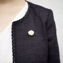 【南砺市】松井機業「城端しけ絹」しけ絹の小さなブローチ