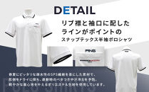 ピンゴルフ&nbsp;ラインスナップテックス&nbsp;半袖ポロシャツ&nbsp;ホワイト&nbsp;3Lサイズ