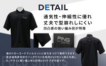 ピンゴルフ&nbsp;カノコオーバー&nbsp;半袖ポロシャツ&nbsp;ブラック&nbsp;3Lサイズ