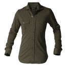 DJS-001&nbsp;decollouomo&nbsp;メンズパイロットシャツ長袖（生地／コンコルド）オリーブ／Sサイズ