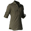 DJS-001&nbsp;decollouomo&nbsp;メンズパイロットシャツ長袖（生地／コンコルド）オリーブ／Sサイズ