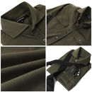 DJS-001&nbsp;decollouomo&nbsp;メンズパイロットシャツ長袖（生地／コンコルド）オリーブ／Sサイズ