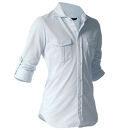 DJS-001&nbsp;decollouomo&nbsp;メンズパイロットシャツ長袖（生地／コンコルド）サックスブルー／Sサイズ