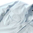 DJS-001&nbsp;decollouomo&nbsp;メンズパイロットシャツ長袖（生地／コンコルド）サックスブルー／Sサイズ