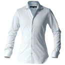 DJS-002&nbsp;decollouomo&nbsp;メンズドレスシャツ長袖（生地／コンコルド）サックスブルー／Mサイズ