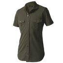 DJS-003&nbsp;decollouomo&nbsp;メンズパイロットシャツ半袖（生地／コンコルド）オリーブ／Mサイズ