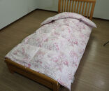 立体キルト羽毛ふとん　ローラ　【ピンク色】