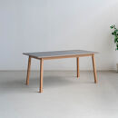 ストーン&nbsp;ダイニングテーブル&nbsp;150×80&nbsp;GENE&nbsp;オーク無垢&nbsp;傷に強い&nbsp;オフトープ&nbsp;辻製作所&nbsp;大川市