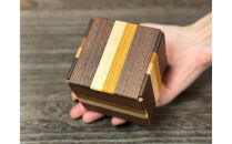 【箱根寄木細工　新秘密箱II】新しい形の秘密箱　からくり箱【&nbsp;小物入れ&nbsp;寄木の板&nbsp;記念品&nbsp;小家具&nbsp;神奈川県&nbsp;小田原市&nbsp;】