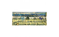 オリジナル【手ぬぐい】浮世絵：歌川芳虎 作「武者行烈之図」デザイン／名古屋刀剣博物館