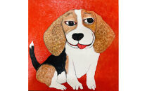 アーティストが描く愛しいペットのポートレート　S30号