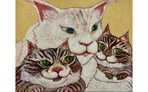 アーティストが描く愛しいペットのポートレート　F6号