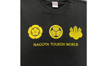 オリジナル【三英傑家紋Tシャツ】Mサイズ（ブラック）／名古屋刀剣博物館