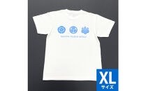 オリジナル【三英傑家紋Tシャツ】XLサイズ（ホワイト）／名古屋刀剣博物館