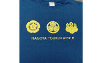 オリジナル【三英傑家紋Tシャツ】Mサイズ（ネイビー）／名古屋刀剣博物館