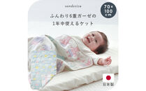 2431-9999-52■6重ガーゼケット 綿100% くも ベビー ギフト 出産祝い プレゼント