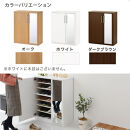 【完成品でお届け】ミラー付きシューズラック&nbsp;ロータイプ&nbsp;幅75cm（ホワイト）シューズボックス&nbsp;ミラー付き&nbsp;ロータイプ&nbsp;日本製&nbsp;国産&nbsp;シューズラック&nbsp;大容量&nbsp;ミラー&nbsp;姿見&nbsp;鏡&nbsp;靴&nbsp;収納&nbsp;靴箱&nbsp;シューズ&nbsp;ブーツ&nbsp;玄関収納&nbsp;木製&nbsp;北欧&nbsp;おしゃれ&nbsp;SKANBM175030-0-WH