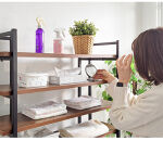 オープンラック&nbsp;幅90cm&nbsp;5段&nbsp;スチールラック&nbsp;AVD1056085