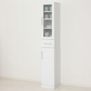 食器棚&nbsp;ヌーヴォー&nbsp;幅30&nbsp;高さ180&nbsp;ホワイト&nbsp;&nbsp;キッチンラック&nbsp;白&nbsp;AKU1045057