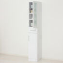 食器棚&nbsp;ヌーヴォー&nbsp;幅30&nbsp;高さ180&nbsp;ホワイト&nbsp;&nbsp;キッチンラック&nbsp;白&nbsp;AKU1045057