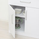 食器棚&nbsp;ヌーヴォー&nbsp;幅60&nbsp;高さ120&nbsp;ホワイト&nbsp;&nbsp;キッチンラック&nbsp;白&nbsp;AKU1045058