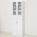 食器棚&nbsp;ヌーヴォー&nbsp;幅60&nbsp;高さ180&nbsp;ホワイト&nbsp;キッチンラック&nbsp;白&nbsp;AKU1045056