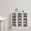 食器棚&nbsp;ヌーヴォー&nbsp;幅90&nbsp;高さ90&nbsp;ホワイト&nbsp;白　AKU1045059