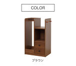 Newランドセルハンガーラック&nbsp;キャスター付&nbsp;ブラウン&nbsp;収納&nbsp;幅60&nbsp;AKU101219702