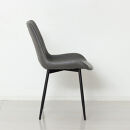 モデルノ&nbsp;ダイニングチェア2脚組&nbsp;スタイリッシュ&nbsp;異素材&nbsp;グレー&nbsp;おしゃれ&nbsp;AKU1045055