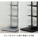 ブックタワーシェルフ（グレー）&nbsp;ブックスタンド&nbsp;本棚&nbsp;AKU105645501