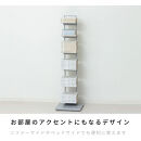ブックタワーシェルフ（グレー）&nbsp;ブックスタンド&nbsp;本棚&nbsp;AKU105645501