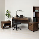 デスク3点セット&nbsp;クラッシー&nbsp;ブラウン&nbsp;オフィスデスク&nbsp;システムデスク&nbsp;AKU1045060